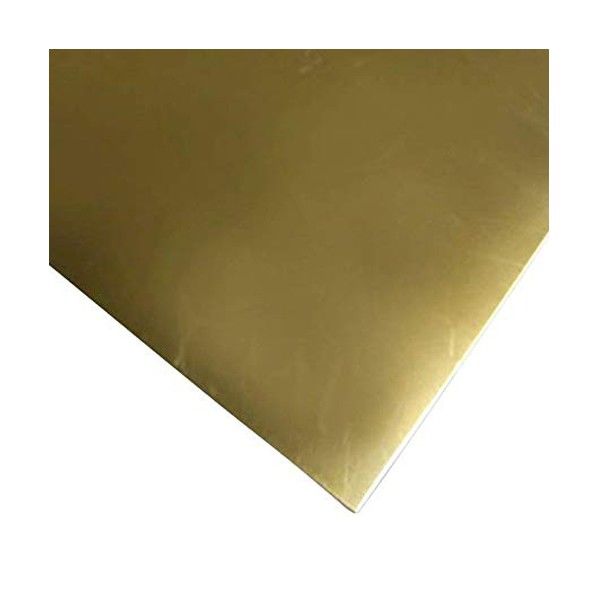東邦鋼業 真鍮板 黄銅3種 C2801P 特価キャンペーン t1.0mm ギフ_包装 B086HNW14F 4枚 W600×L600mm