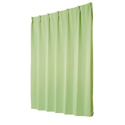 ユニベール 超安い 遮光性ドレープカーテン ベルーイ 直送商品 2枚組 幅100×丈200cm グリーン