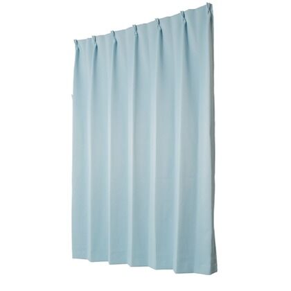 ユニベール 遮光性ドレープカーテン お求めやすく価格改定 ◆セール特価品◆ ベルーイ 幅100×丈210cm 2枚組 ブルー