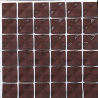 藤垣窯業 D.I.Yタイル 上質で快適 最低価格の ショコラ がっちりシール タイル:6粒x6粒 縦150x横150x CC-2503 ブラウン