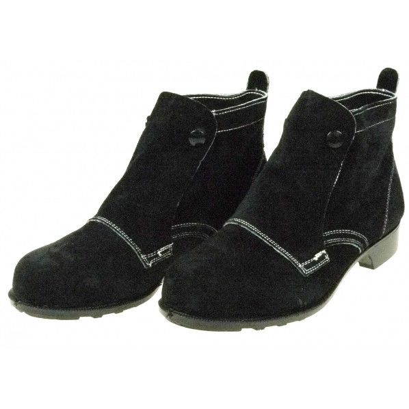 ドンケル 耐熱 熔接用ボタン式安全靴 い出のひと時に とびきりのおしゃれを 人気新品入荷 ベロア 24.5cm ブラック 1足 T-22