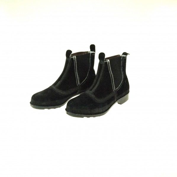 ドンケル 驚きの価格が実現 耐熱 熔接用安全靴 ベロア T-9 ブラック 人気商品の 24.0cm 1足