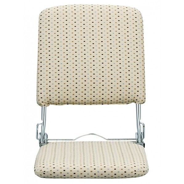 PLACE 【SALE／37%OFF】 プラス 軽量折りたたみ式日本製座椅子 特価キャンペーン YS-424 ベージュ 1個