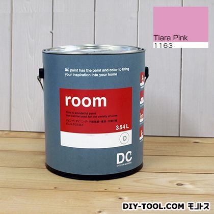 DCペイント かべ紙に塗る水性塗料Room 室内壁用ペイント 1163 Tiara 約3.8L Pink 無料サンプルOK 同梱不可