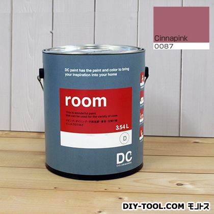 DCペイント かべ紙に塗る水性塗料Room 適当な価格 室内壁用ペイント Cinnapink 新品同様 約3.8L 0087