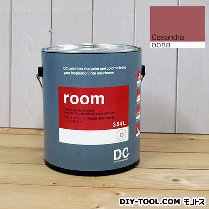 DCペイント 今だけ限定15%OFFクーポン発行中 かべ紙に塗る水性塗料Room 室内壁用ペイント casandra 約3.8L 少し豊富な贈り物 0088