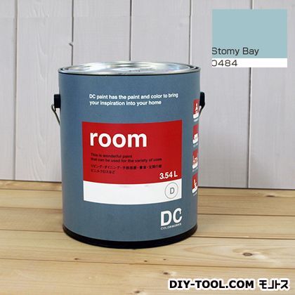 DCペイント 流行 かべ紙に塗る水性塗料Room 室内壁用ペイント 0484 オープニングセール Stormy Bay 約3.8L