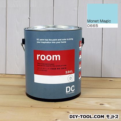 DCペイント 代引不可 かべ紙に塗る水性塗料Room 室内壁用ペイント 公式の 0665 Monet 約3.8L Magic