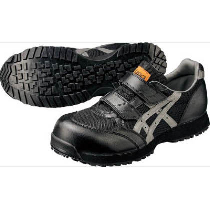 60％以上節約 アシックス 静電気帯電防止靴ウィンジョブ E30S 9073ブラック×チャコールグレー FIE30S.9073 22.5 数量は多 22.5cm