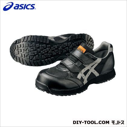 アシックス 全店販売中 最大67％オフ！ 静電気帯電防止靴ウィンジョブ E30S 9073ブラック×チャコールグレー 27.5cm 27.5 FIE30S.9073