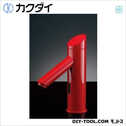 カクダイ 店舗 低価格化 KAKUDAI センサー水栓 713-320-R レッド