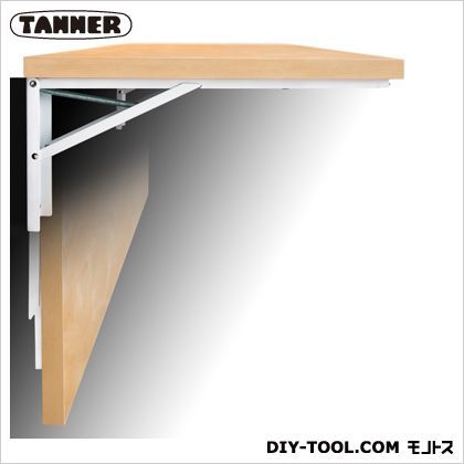 メーカー直売 TANNER 大型折りたたみ式棚受 ジャンボ 奥行60cm 2本組 白 B-60 世界の人気ブランド