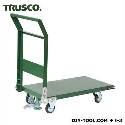 トラスコ(TRUSCO) 鋼鉄製運搬車ストッパ付き 緑 800×450 SH3NS | DIY FACTORY オンラインショップ