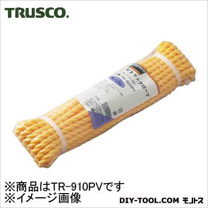 トラスコ(TRUSCO) PVトラックロープ3つ打線径9mmX長さ10m 80 x 250 x 