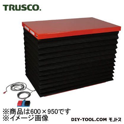 トラスコ ラッピング不可 TRUSCO テーブルリフト150kg油圧式600X950蛇腹付 高級品市場 HDL-15-0609WJ
