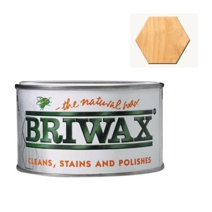 ブライワックス(BRIWAX) トルエンフリーワックス蜜蝋ワックス クリア 370ml 屋内 木部用 家具