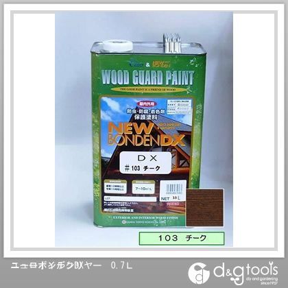 カクマサ 大阪塗料 日本全国 送料無料 ニューボンデンDX木材保護塗料 92％以上節約 防虫防腐着色塗料 3.5L チーク 103